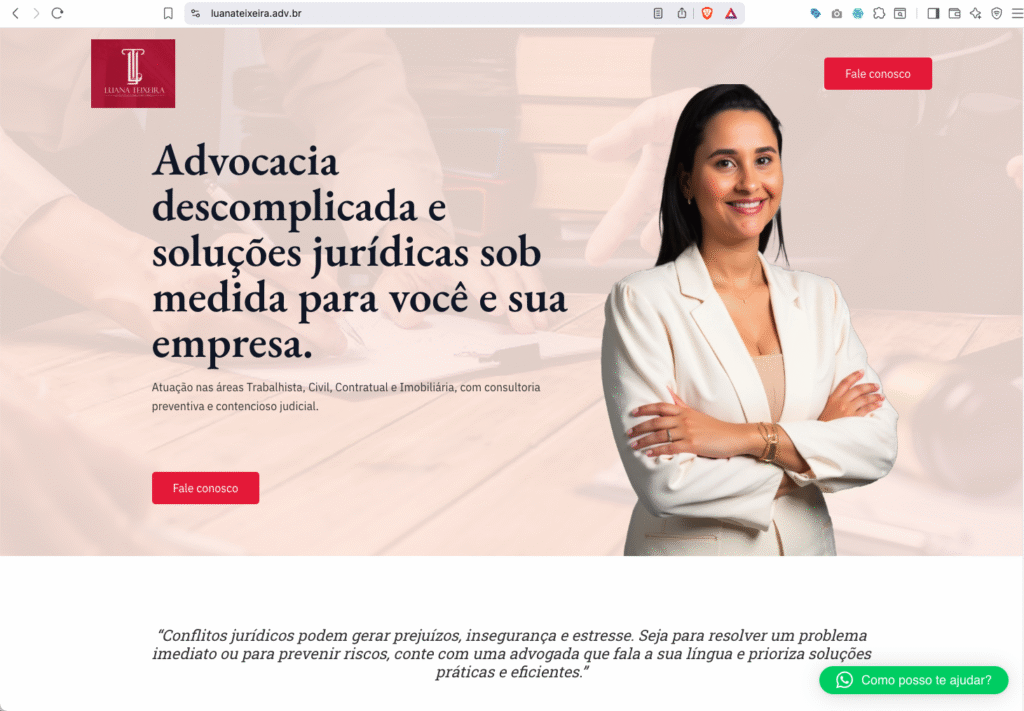 Site de Luana Teixeira